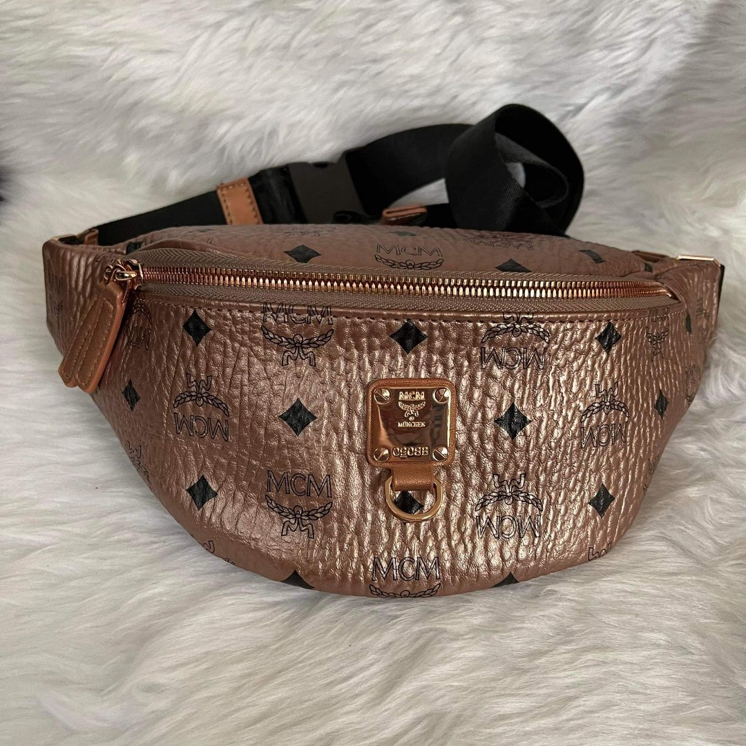 Mcm beltbag rosegold