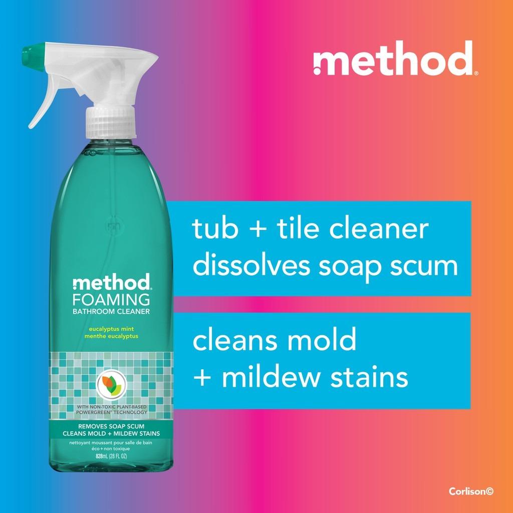 Method foaming bathroom cleaner 828ml Eucalyptus Mint, Furniture