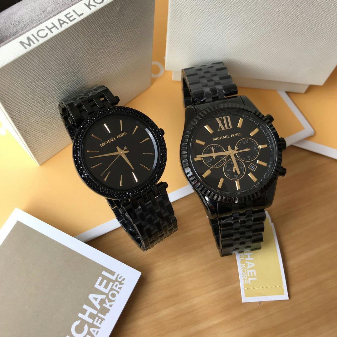 All black michael kors watch clearance