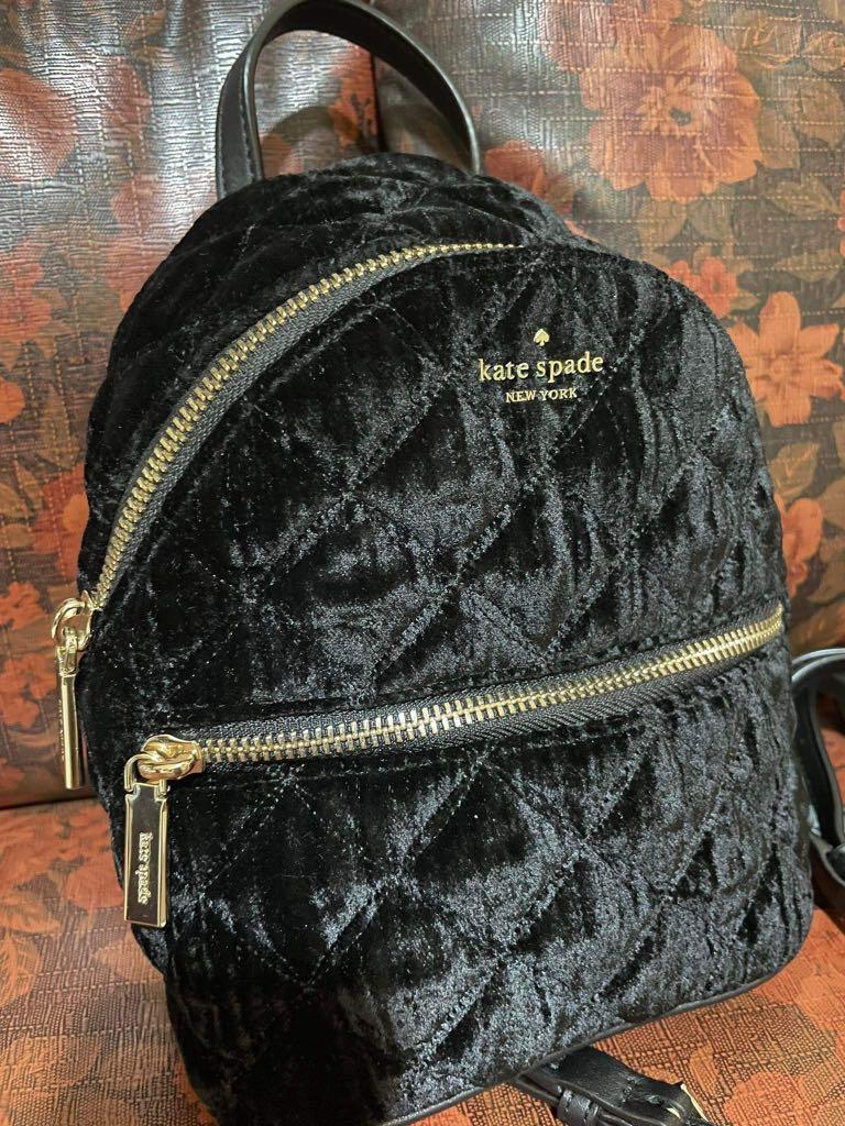Kate spade store velvet mini backpack