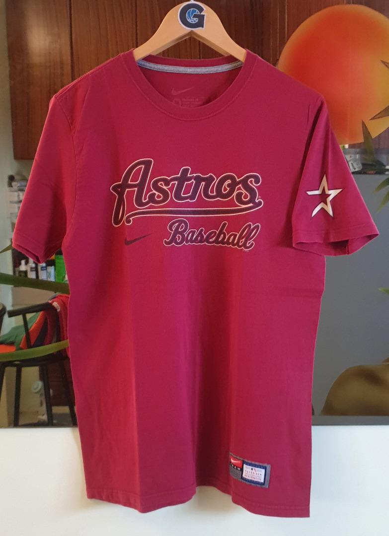 NIKE Houston Astros T-shirt MENS MEDIUM black red