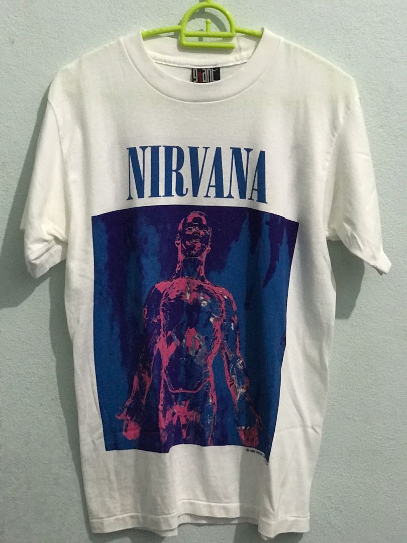Nirvana sliver tshirt Men s Fashion Tops Sets Tshirts Polo