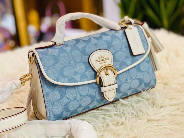 💯ORIGINAL COACH KLEO CHAMBRAY DENIM TOP HANDLE (Category: Luxury Bags & Wallets) located in Quezon City. Submitted by ashongsstore (Listing ID 1175027253, Image 1). Description: 🐎C0ACH NEW COLLECTION🐎 🇵🇭ONHAND🇵🇭 ‼️Please look at our pictures as that is exactly what you are purchasing‼️ 💯GUARANTEED ORIGINAL AND AUTHENTIC or TRIPLE YOUR MONEY BACK! Not REPLICA, OEM, TOP GRADE QUALITY, AUTHENTIC QUALITY or Any other Terms to DENOTE FAKE! 😎 