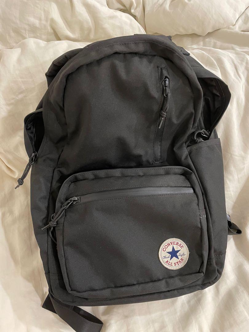Converse go backpack black deals