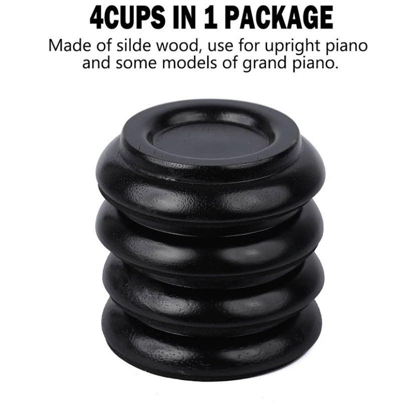 Piano Caster Cups Piano Wheels Upright Piano Leg Foot Pads Protectors