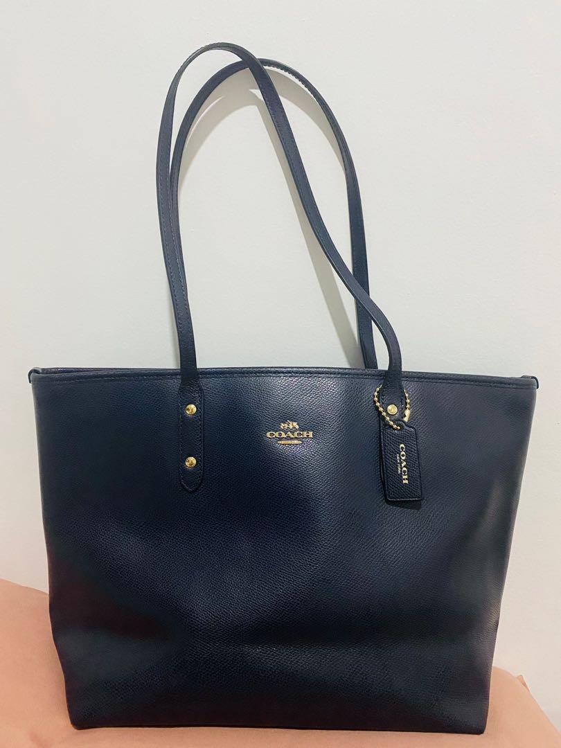 Dark blue coach purse new arrivals