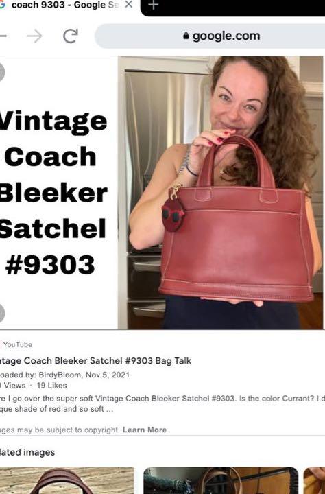 Coach, Bags, Vintage Coach 9s Bleeker Tote Bag Style 9303