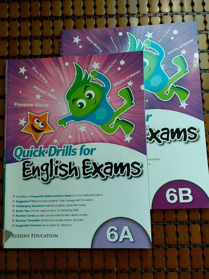 Quick Drills for English Exams 6A, 6B, 興趣及遊戲, 書本 & 文具, 教科書 Carousell