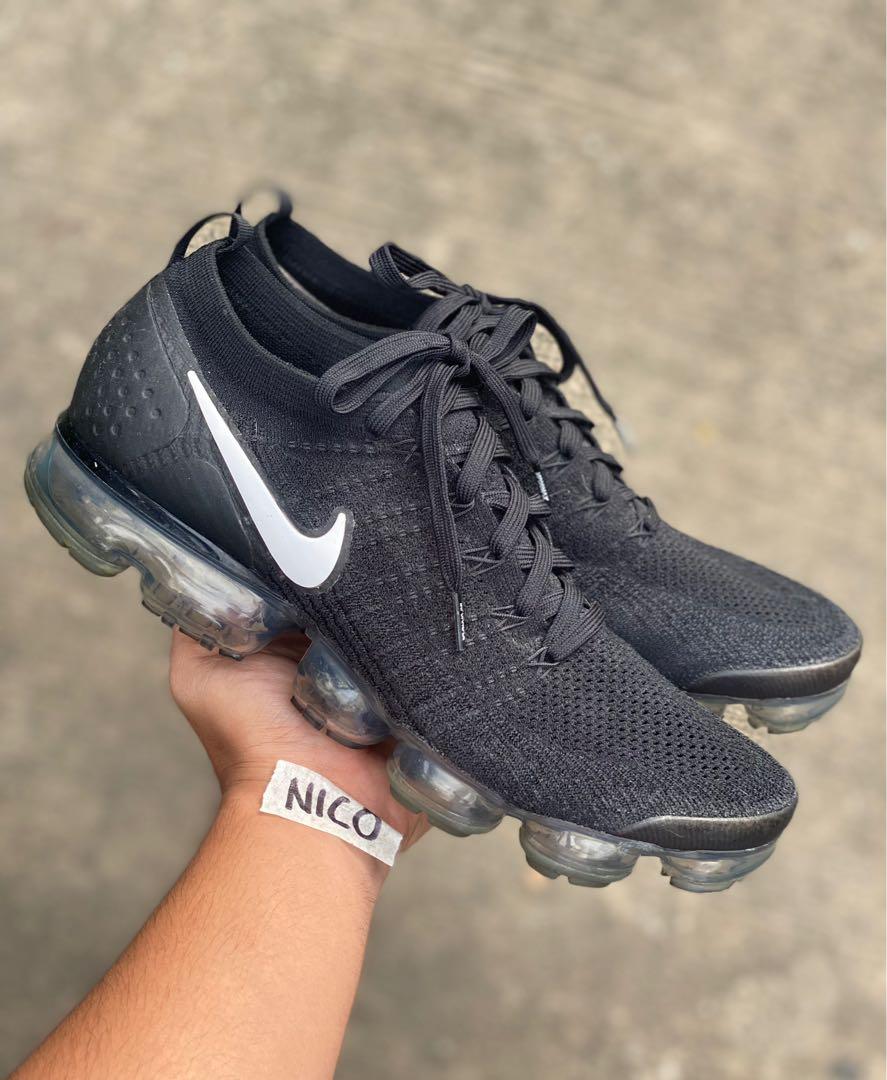 RARE Nike Air Vapormax Flyknit 2 Black White Men s Fashion