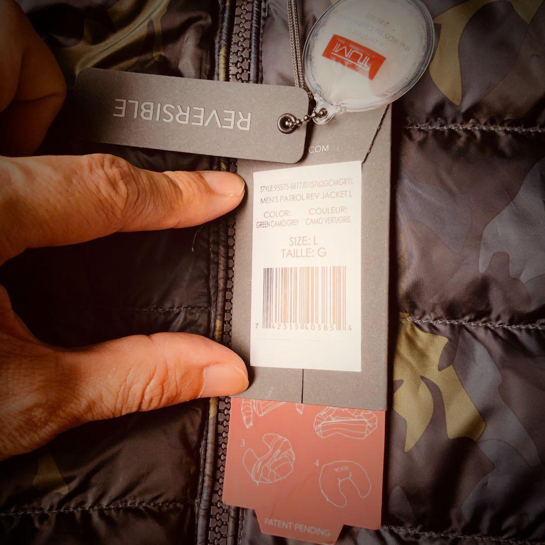Tumi reversible discount down jacket