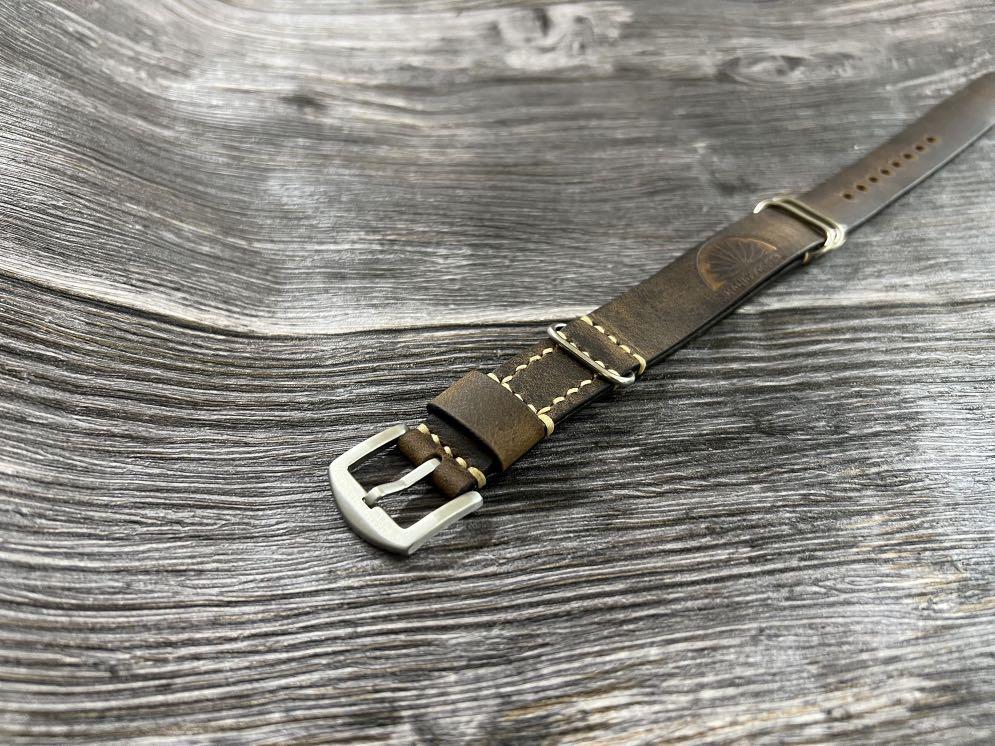 Custom Vintage Leather NATO Strap