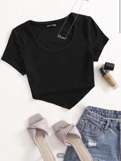 Shein Rib knit Crop Top XL