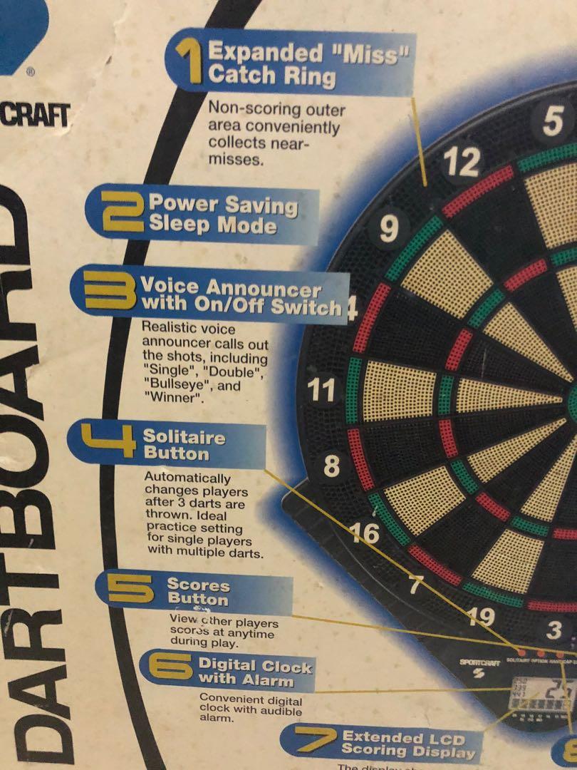 Sportcraft Dartboard LSX8000, Sports Equipment, Other Sports Equipment