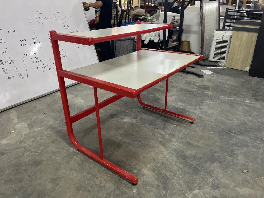 Steel Frame Computer Table 2 Layer / Kerangka Keluli Meja Komputer 2 ...