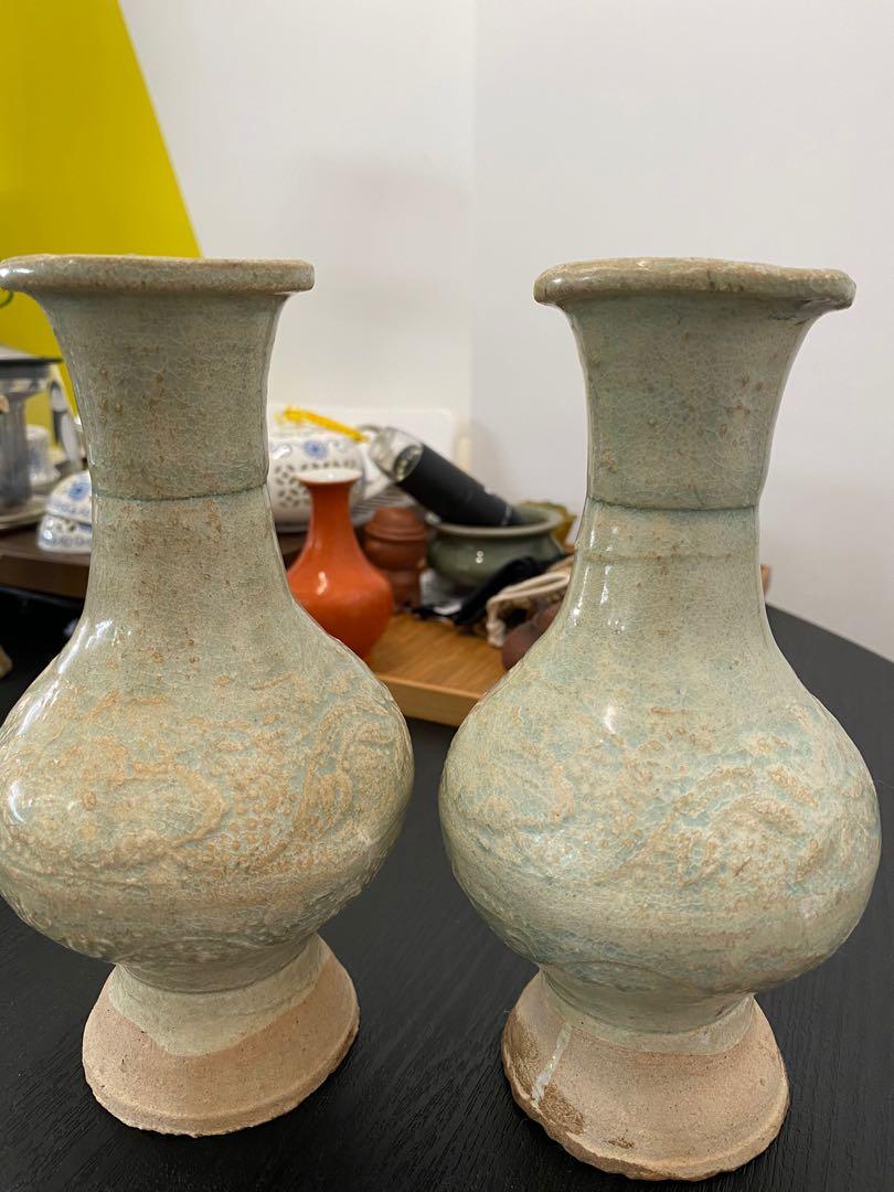 宋 元青白釉小花瓶sung Yuan White Green Glazed Vase Hobbies Toys Memorabilia Collectibles Vintage Collectibles On Carousell