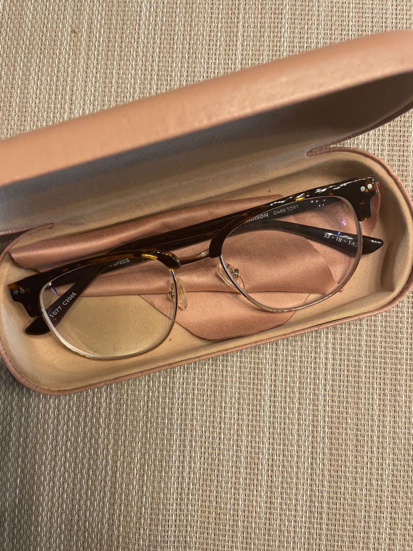 Sunnies Specs Madison Frame in Dark Torte with 4.25 grade ultra thin