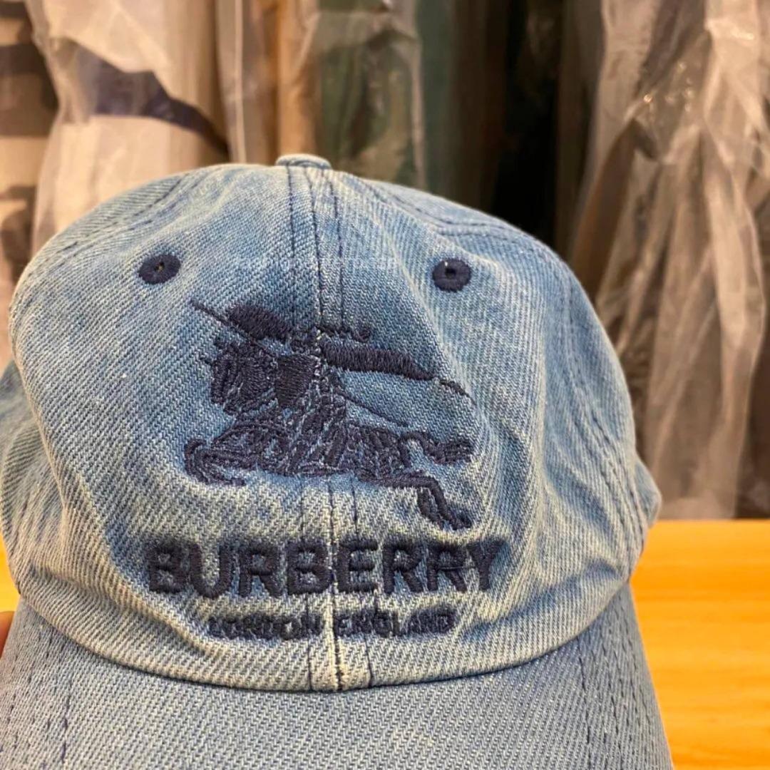 Supreme x Burberry Denim 6-Panel Washed Blue SS22