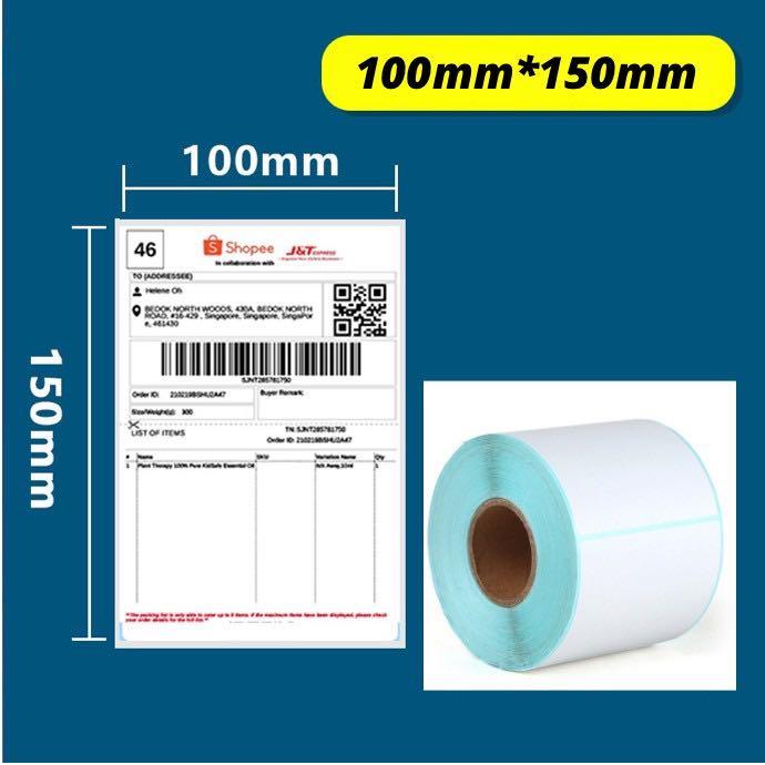 Thermal Label Sticker Paper Roll - Self Adhesive A6 and More ...