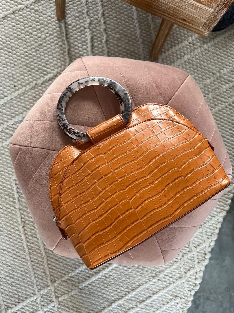 Tortoise handle outlet handbag