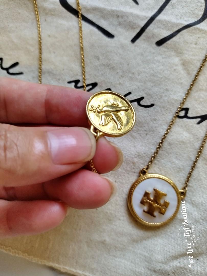 Tory burch sales coin necklace