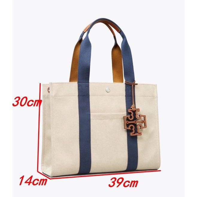 Tory Burch Canvas Tote Bag Women s Fashion Bags Wallets Tote Bags on Carousell