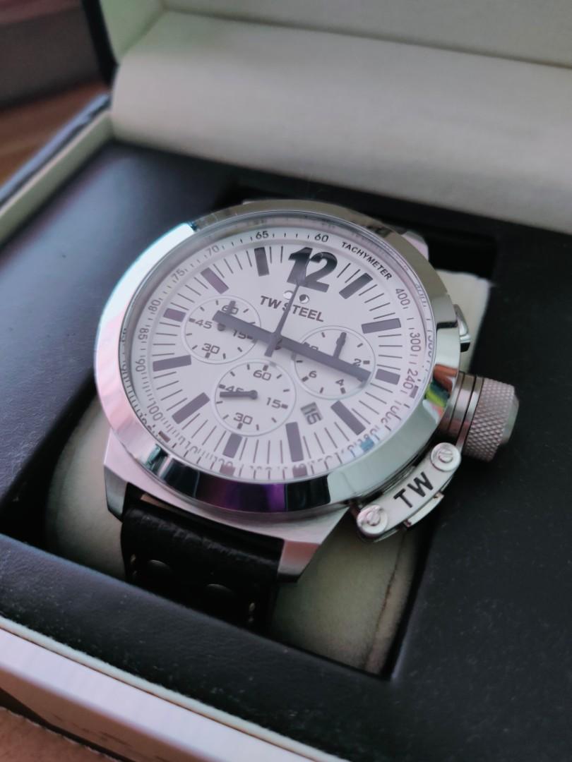 TW STEEL Oversized Chronograph Watch