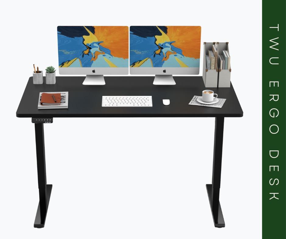TWU Automatic Single-Motor Ergonomic Standing Work Study Desk / Table ...