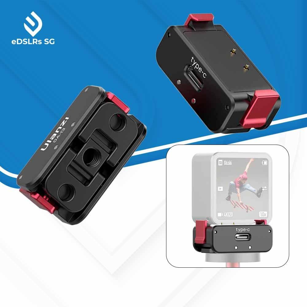 ULANZI OA-13 DJI Action 2 Magnetic Power Supply Base (Category: Cameras) located in Singapore. Submitted by edslrs (Listing ID 1174974277, Image 1). Description: -DJI Action 2 Accessories -Magnetic Connection as DJI system: adopts Action 2's innovative magnetic design, no matter Camera Module, Power Module, or Front -Touchscreen Module, which can quickly on the tripod. The same magnetic design works perfectly. -Type-C charging design -Dual interf