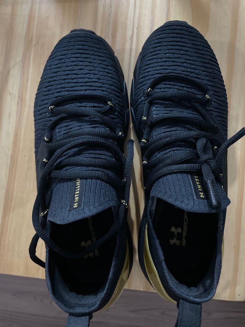 Under armour gold black, Men's Fashion, Footwear, Sneakers on Carousell