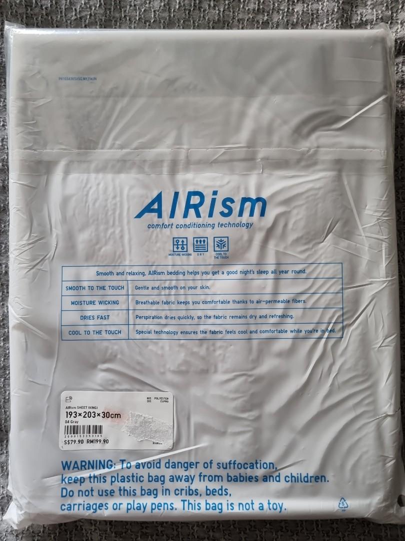 Uniqlo AIRism Sheet (King), Furniture & Home Living, Bedding & Towels on Carousell