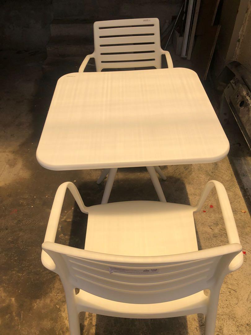 URATEX table and chairs, Furniture & Home Living, Outdoor Furniture on