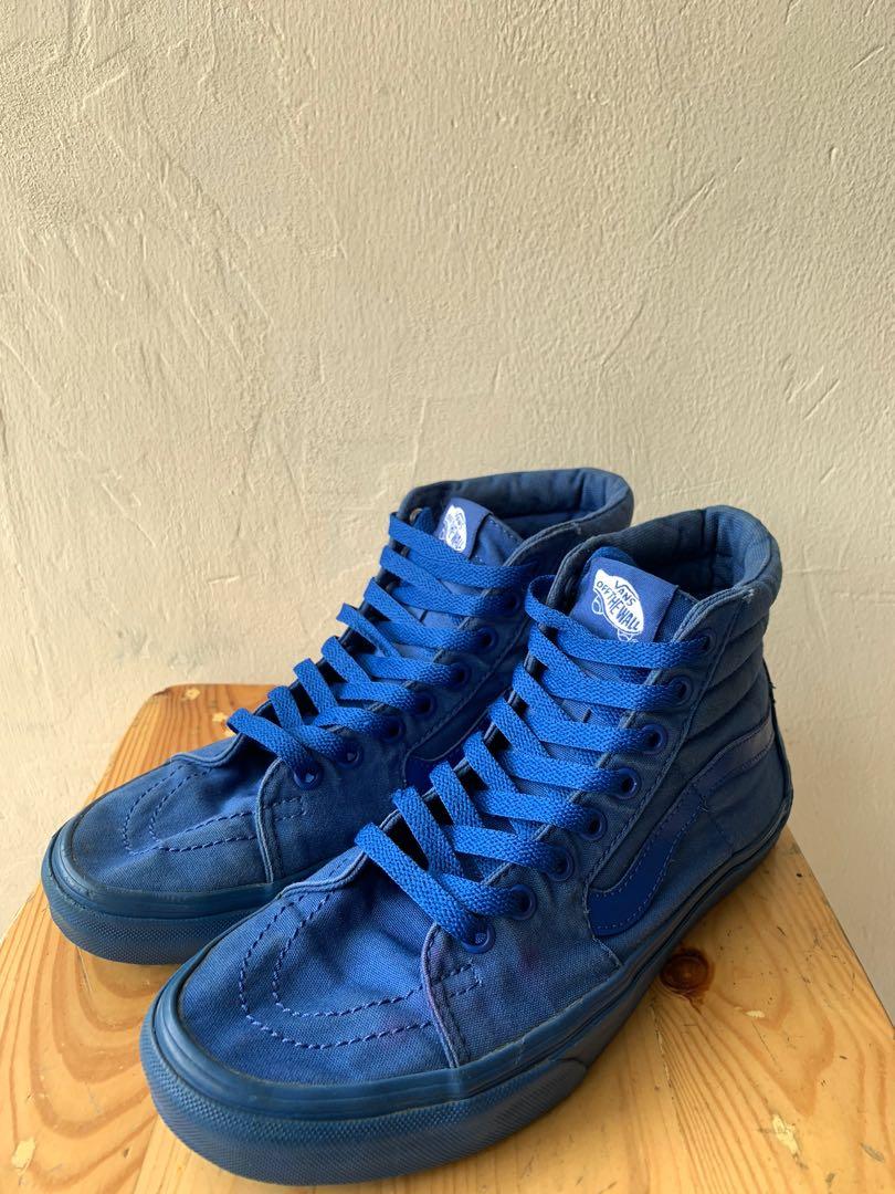 vans sk8 hi mono blue