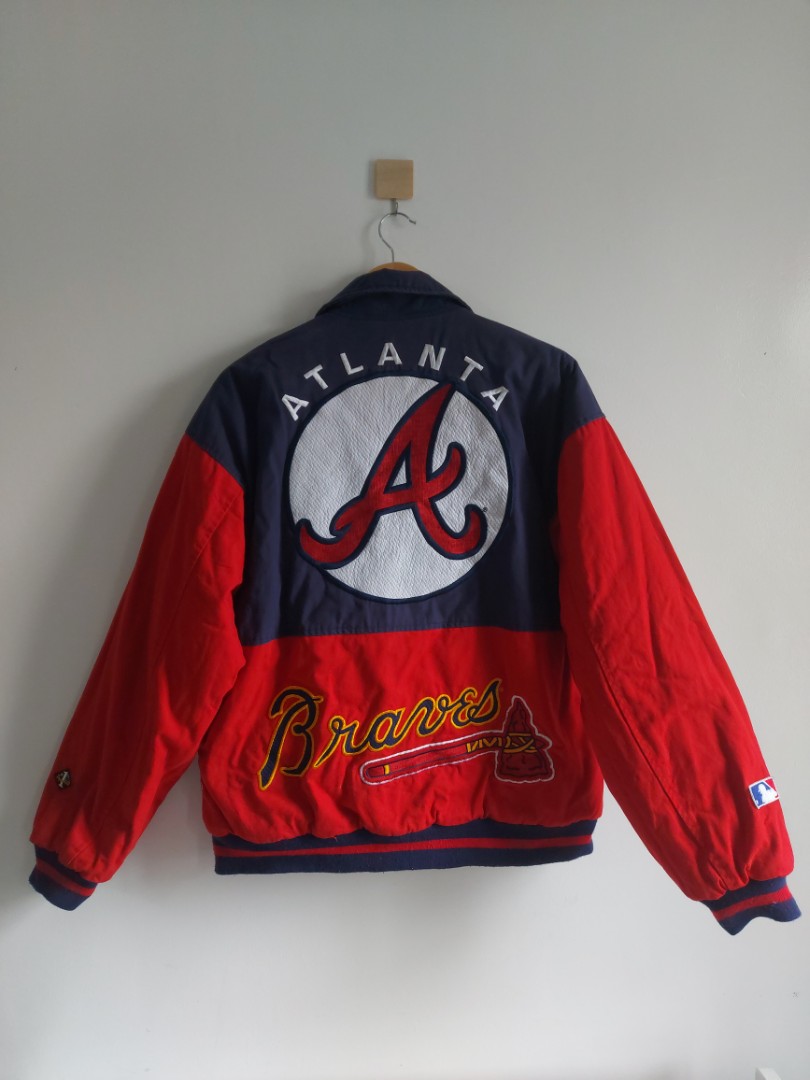 VINTAGE MLB ATLANTA BRAVES VARSITY JACKET SIZE LARGE MADE IN USA – Vintage  rare usa