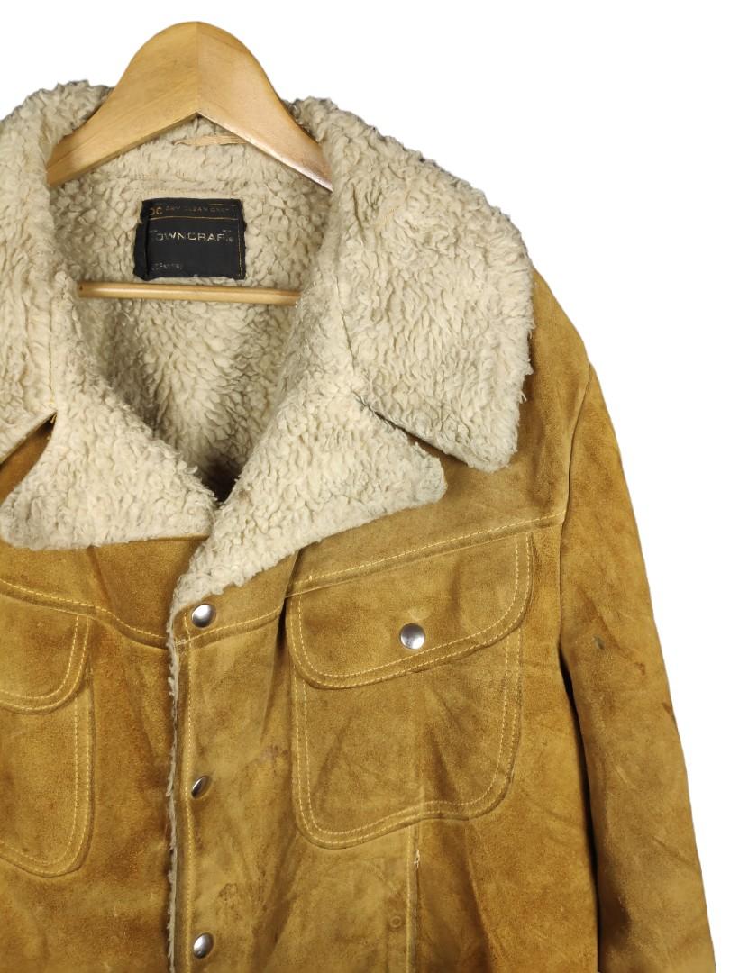 Vintage Towncraft JC Penney Leather Jacket, Men's Fashion, Coats ...