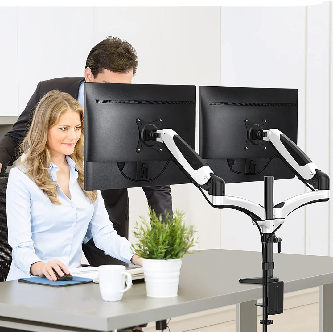 Warehouse Sale!!!HUANUO Dual Monitor Mount, Full Motion Monitor Arm ...
