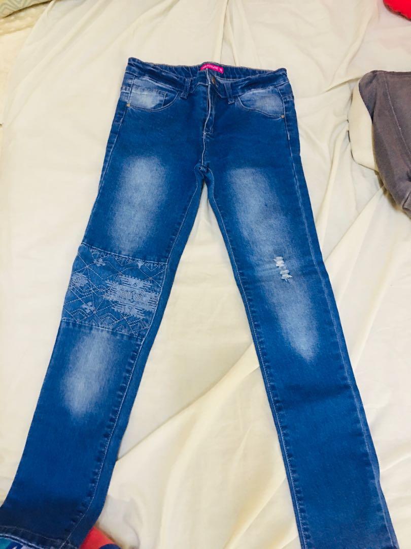 Whatever Soft Denim for kids 10 years old (Category: Jeans) located in Quezon City. Submitted by Aykris (Listing ID 1175000654, Image 1). Description: Used once. Nalakihan agad. Bought in the UK. .