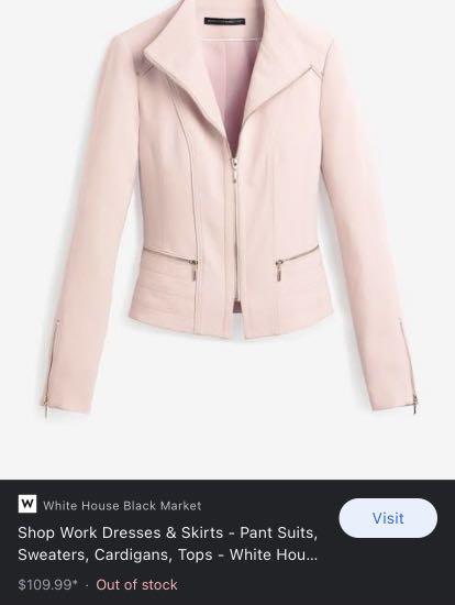 White house black market pink new arrivals jacket