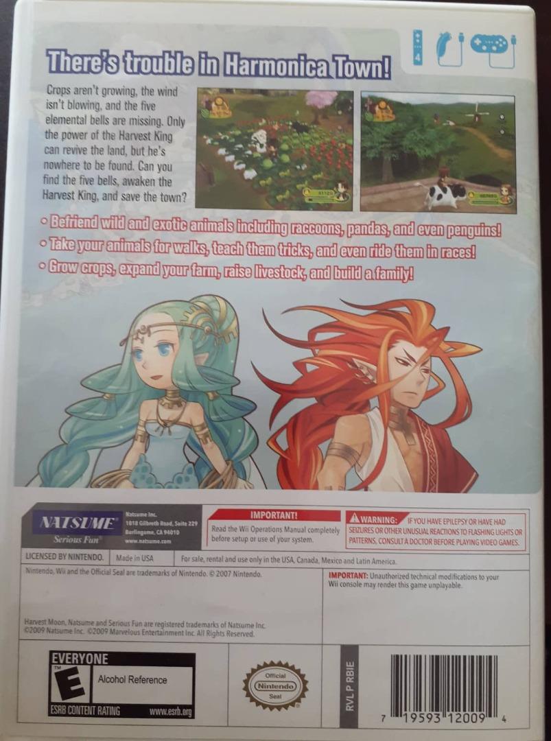 Wii Harvest Moon: Animal Parade, Video Gaming, Video Games, Nintendo on ...