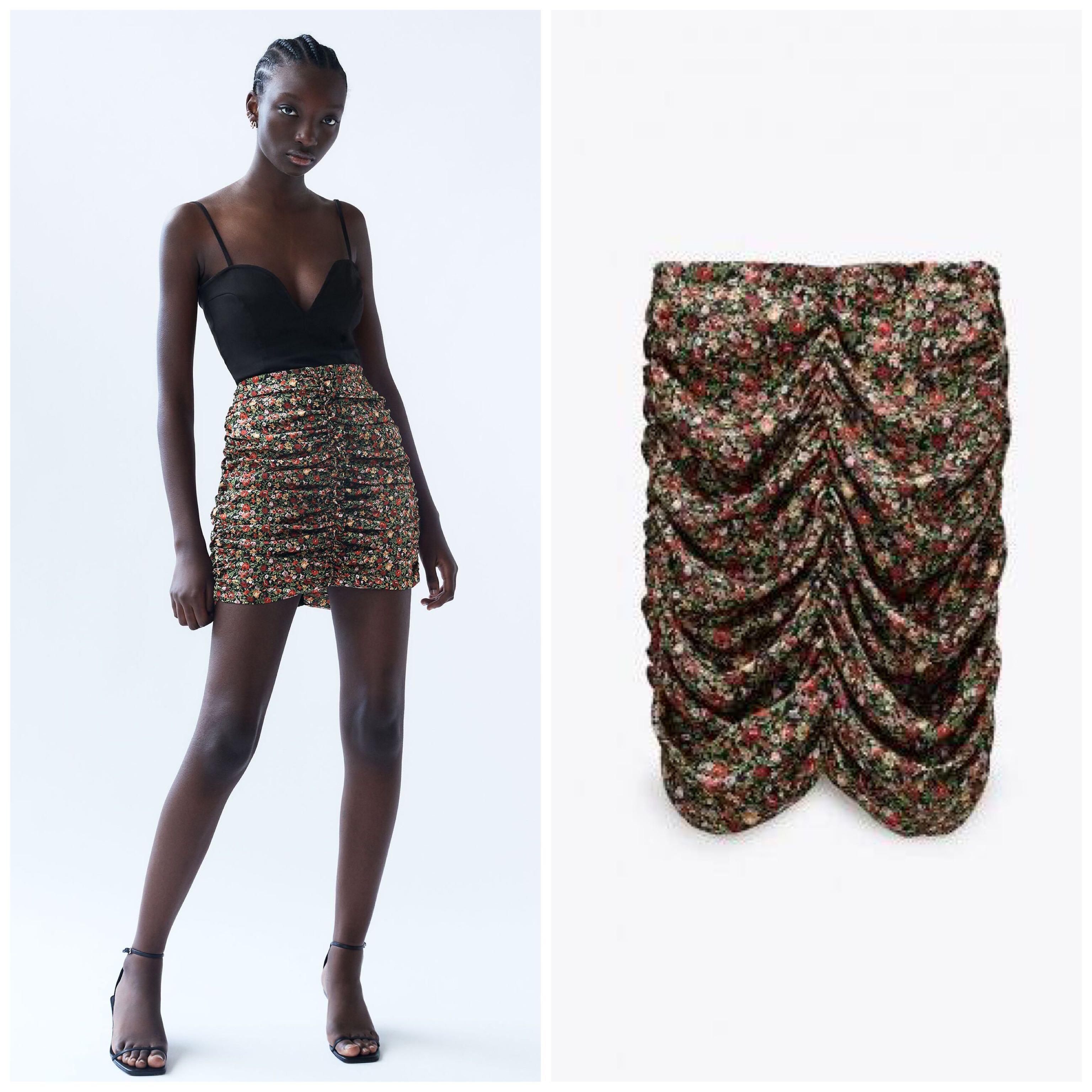 Zara | Skirts | Nwot Zara Draped Striped Skirt | Poshmark