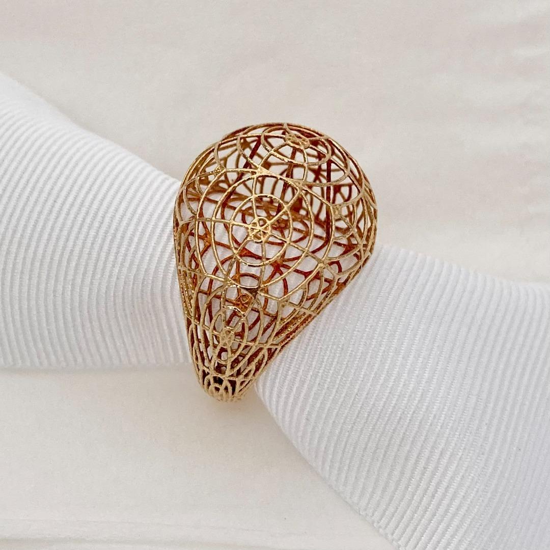 Gold filigree rings 14k store