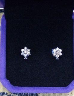 18K Shooting Star Half Carat Diamond Earrings