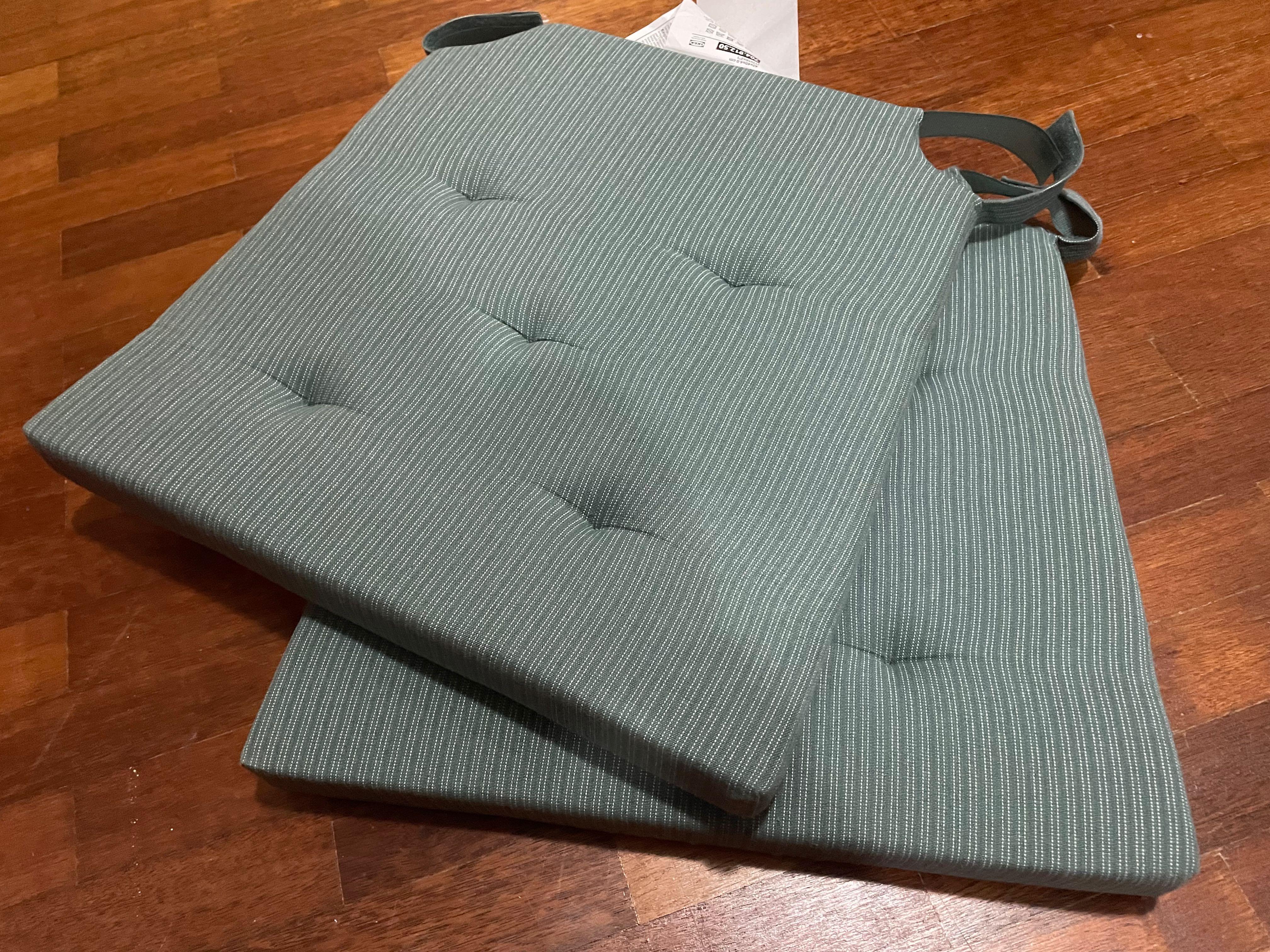 Ikea justina store chair pad gray