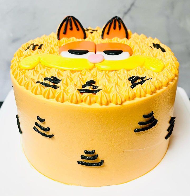 6 inch Garfield cake, Food & Drinks, Homemade Bakes on Carousell