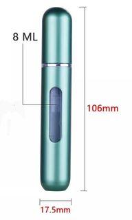 8ml Perfume Spray Bottle Mini Portable Refillable Aluminum Atomizer Bottle Container Perfume Refill Travel Cosmetic Containers