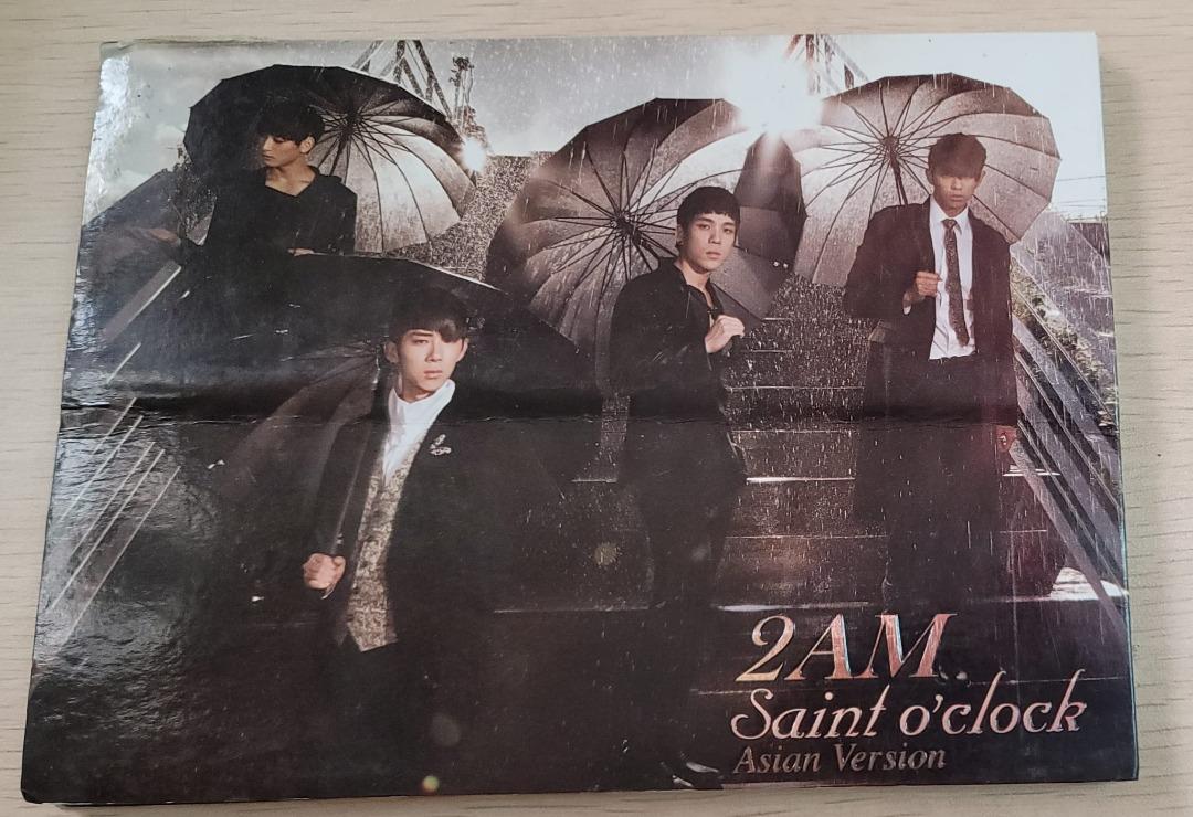 包郵 Cd 2am Saint O Clock 10 特別版首張專輯大碟附相集歌詞書韓國男子偶像團體組合樂隊樂團昶旻瑟雍趙權珍雲包平郵 興趣及遊戲 音樂樂器