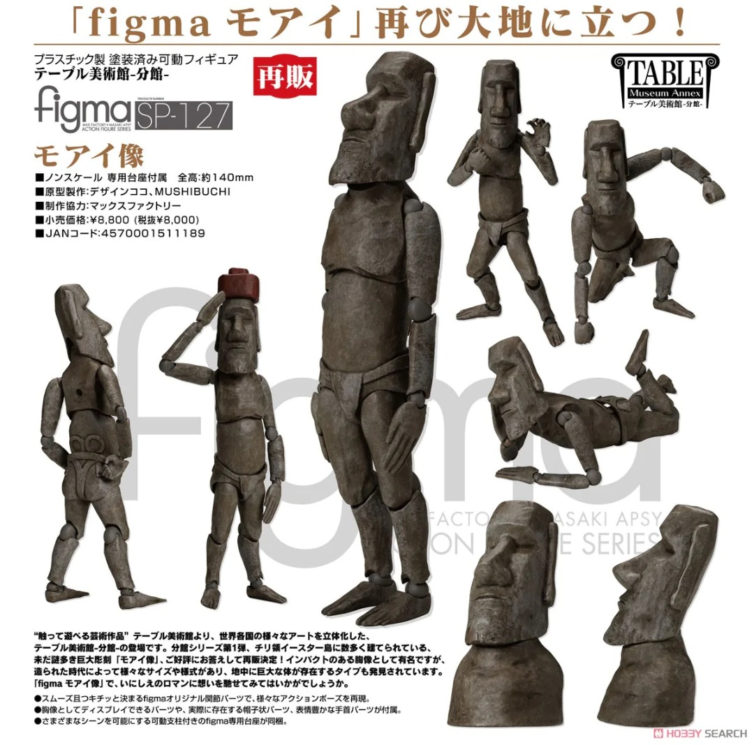 預訂】 GOOD SMILE COMPANY 桌上美術館-分館- No. SP-127 figma 摩艾