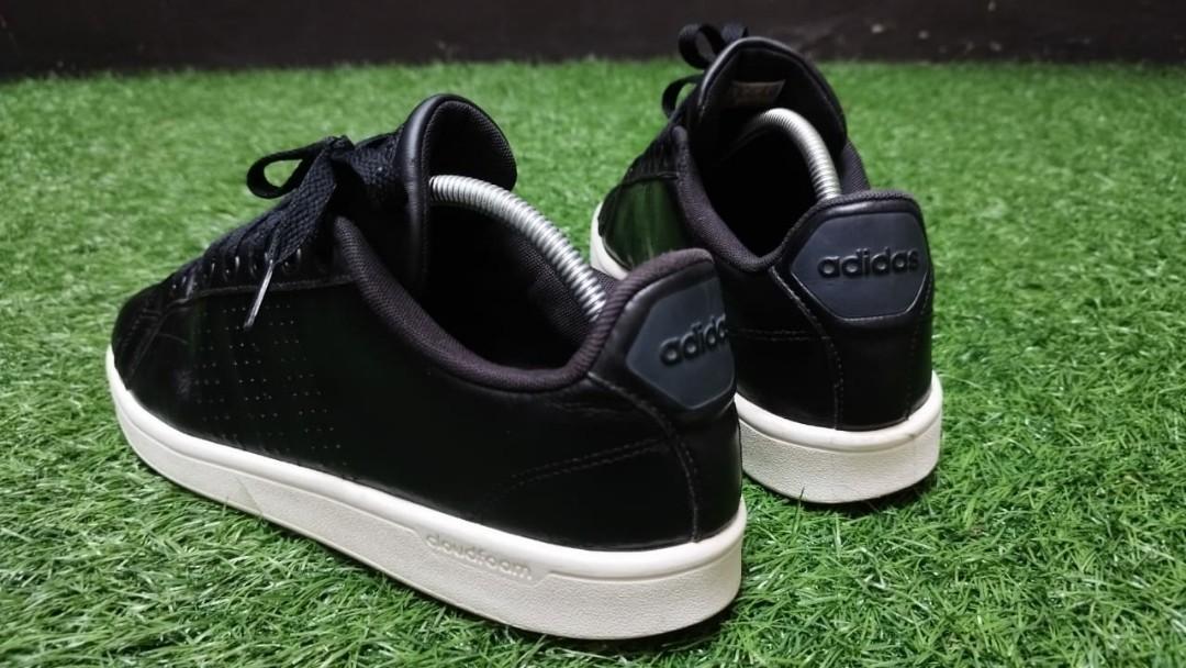 Adidas Cloudfoam Advantage Full Leather, Fesyen Pria, Sepatu , Sneakers di  Carousell