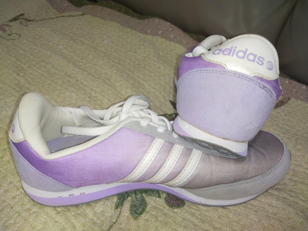 Adidas neo purple shoes running sneakers original