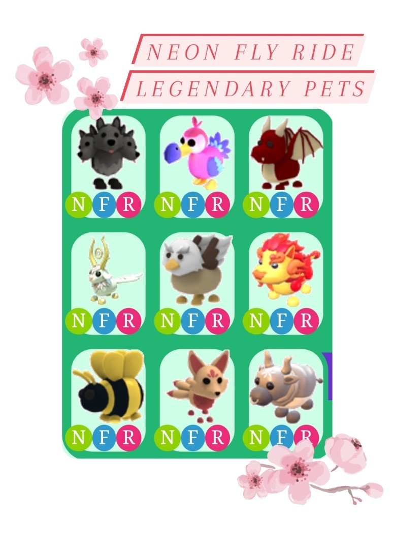 LF: Legendary Pets, Neon Uncommon Pets, Neon FG Dogs OR LOTS Of Uncommon  Pets In Adopt Me (I DO NOT OFFER AT ALL) (Any Comment Asking Me To Offer  Will Get Ignored) 