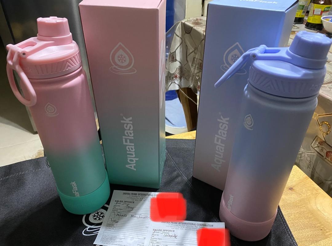 Aquaflask 22oz Marshmallow, Cotton Candy, Furniture & Home Living